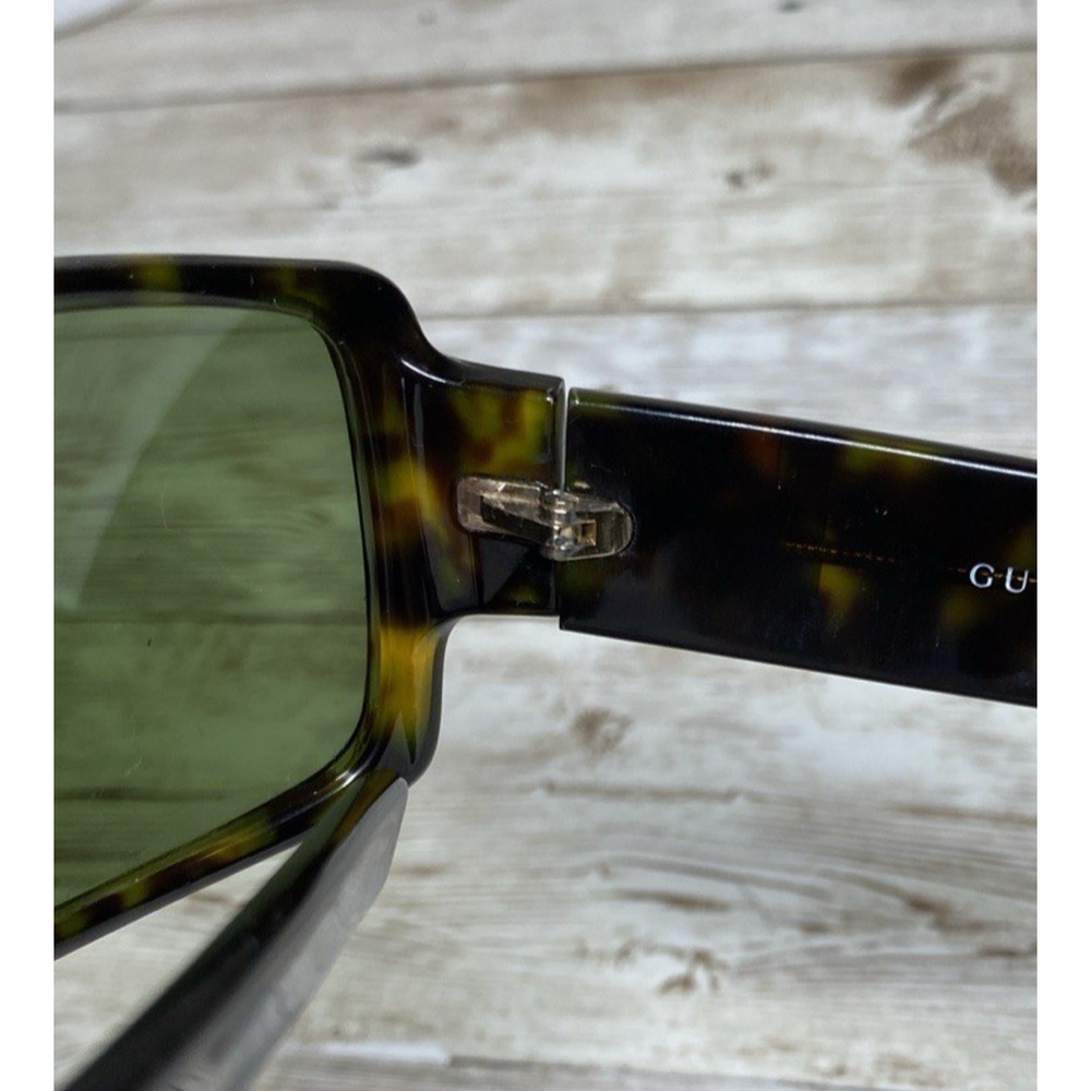Gucci Sunglasses Unisex GG 2563/S Brown Tortoise Green Lens Italy Vintage - Picture 16 of 16